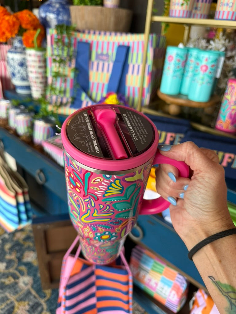 Swig Life Mega Mug-  Flora Rosa (40oz)