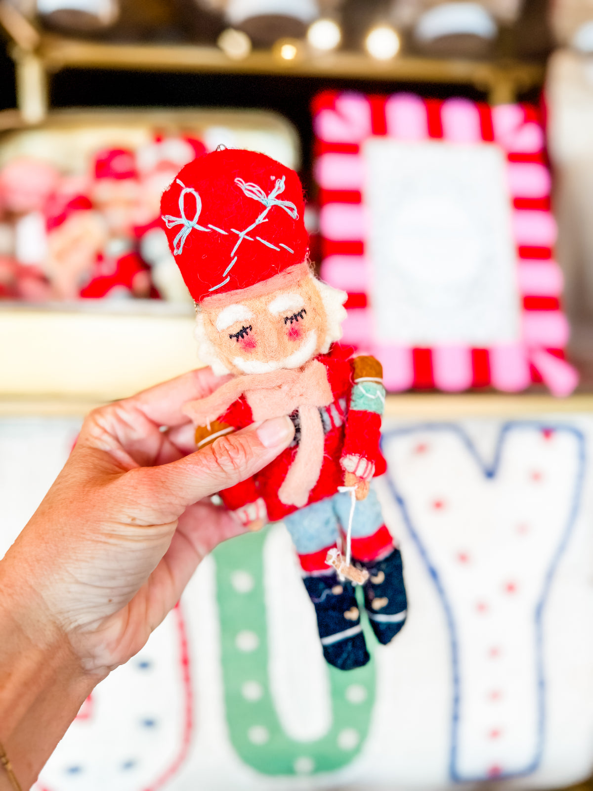 Handmade Wool Felt Nutcracker Ornament