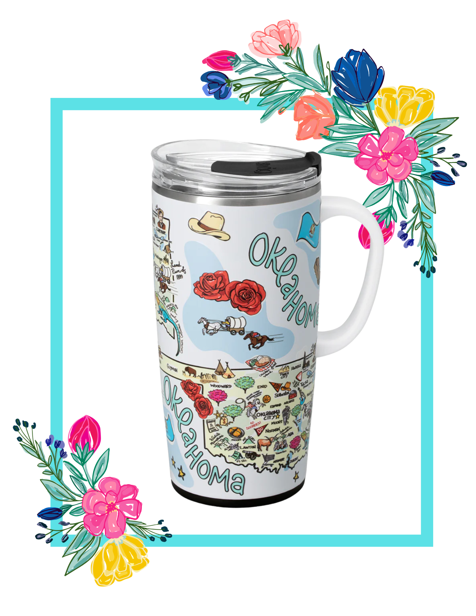 Swig Life Insulated Travel Mug - Oklahoma