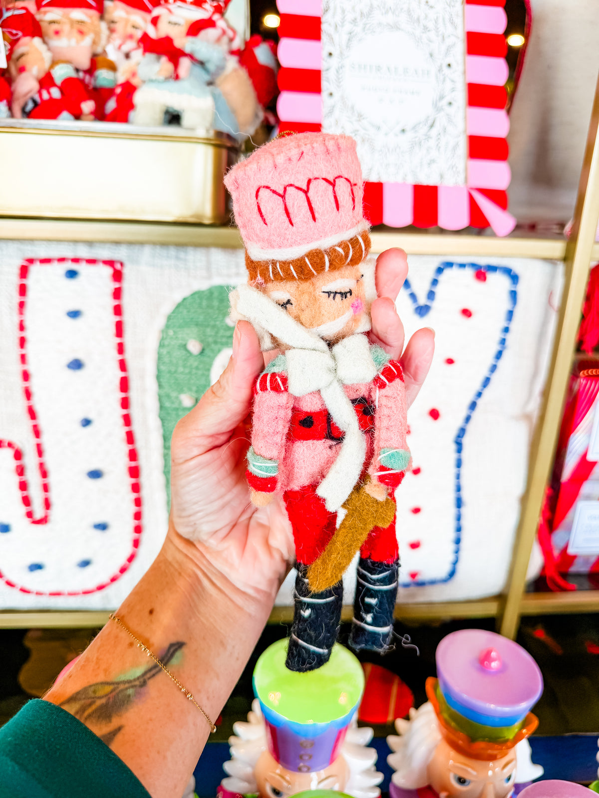 Handmade Wool Felt Nutcracker Ornament