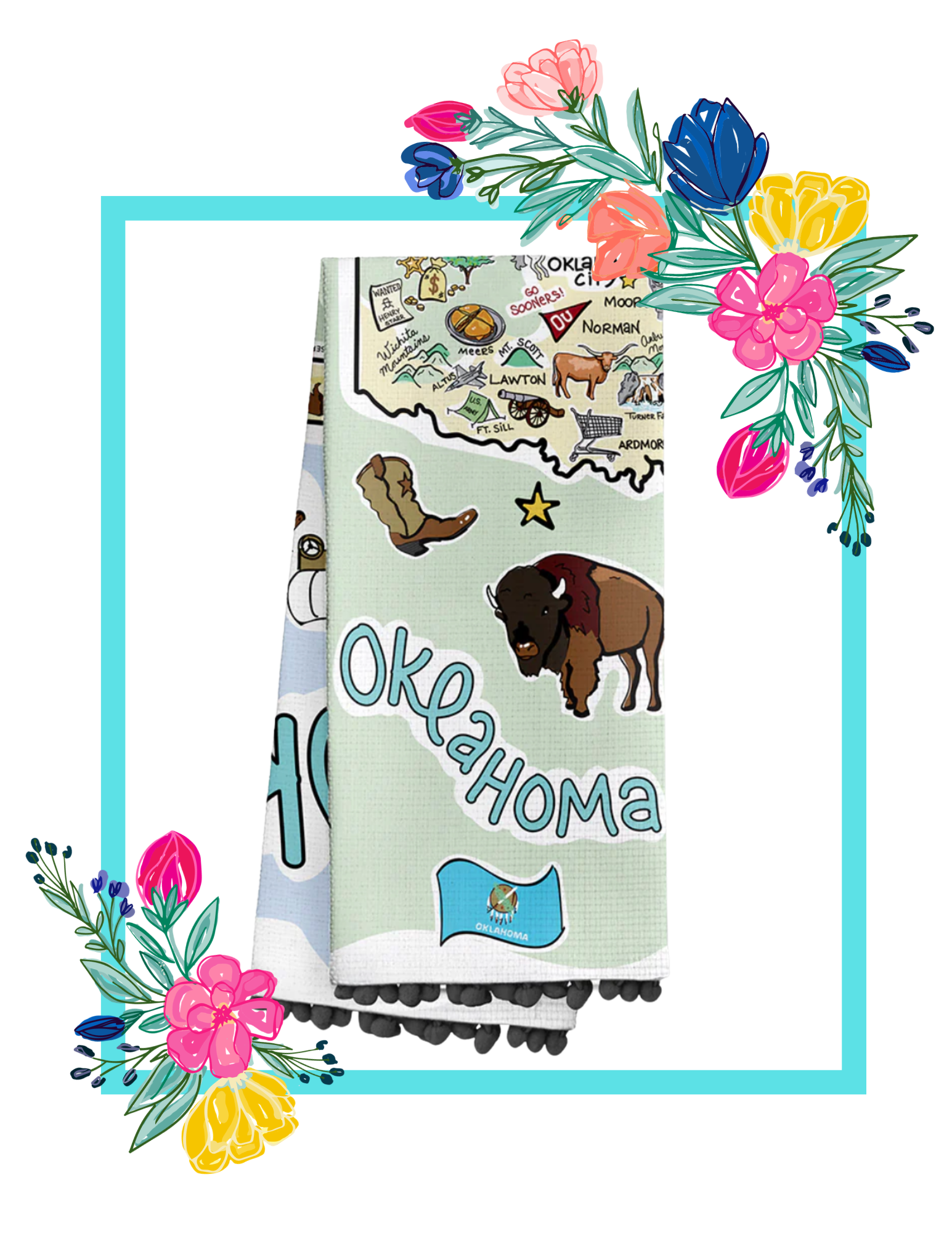 Swig Cotton Towel - Oklahoma