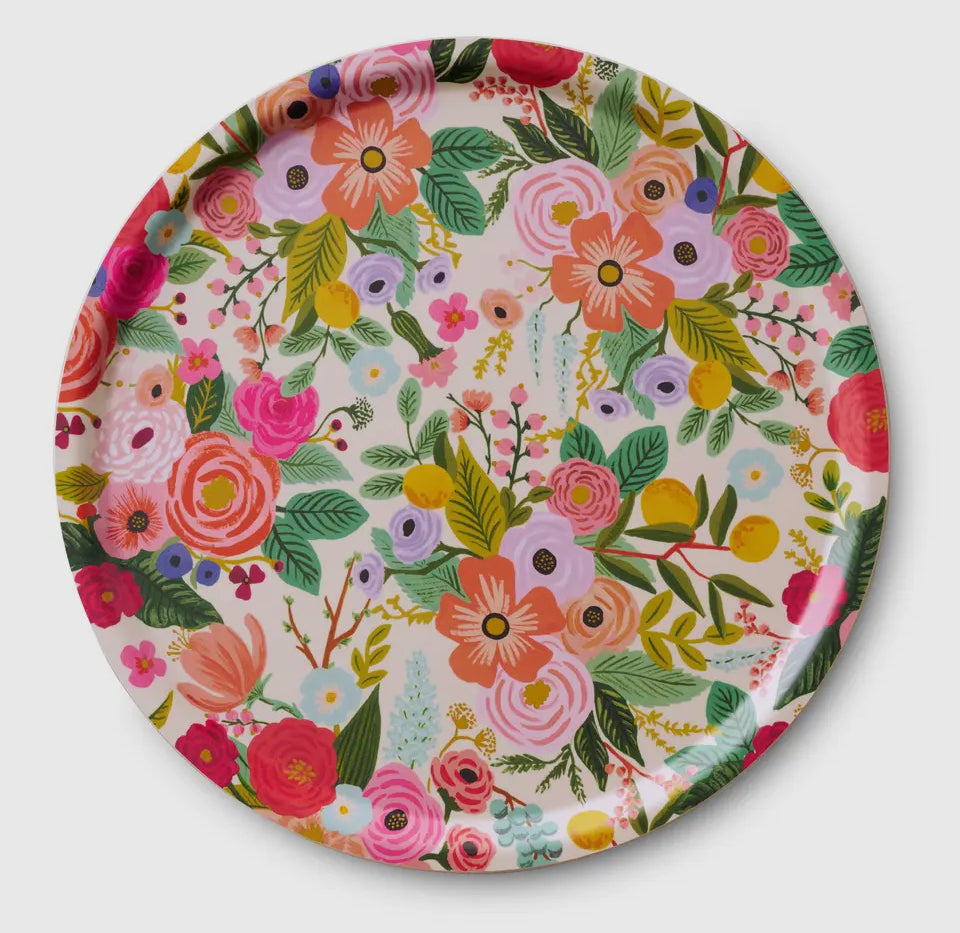 Round Garden Party Serving Tray