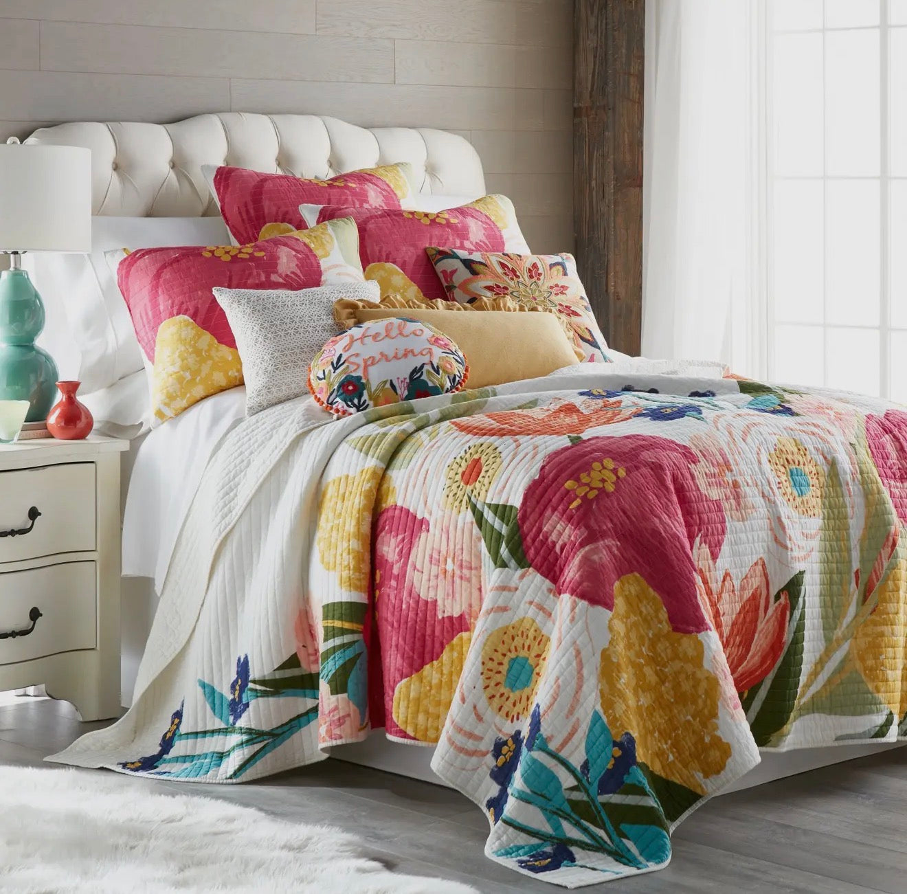 Rose Quilt Set