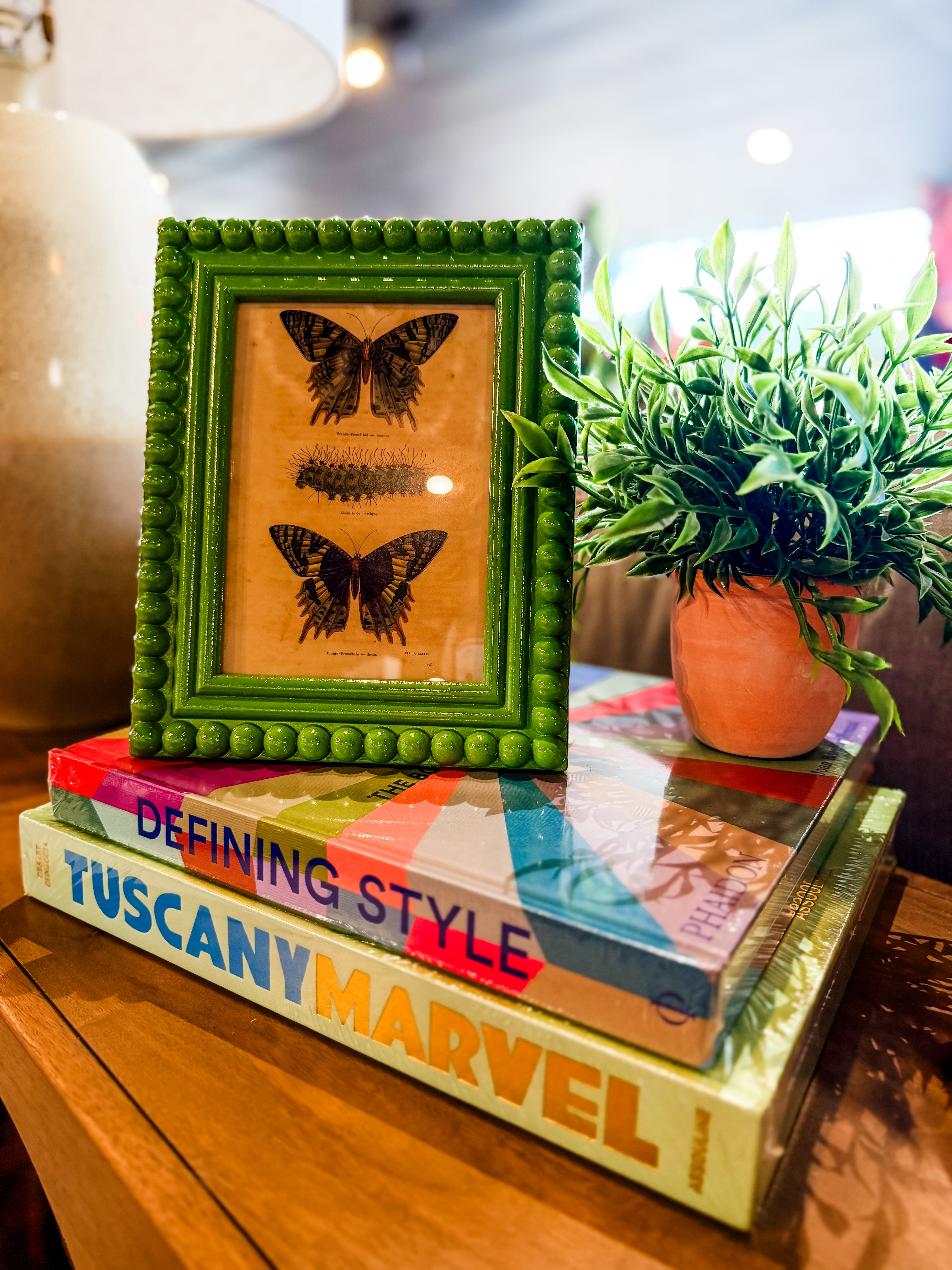 Wooden Frame w/ Vintage Print