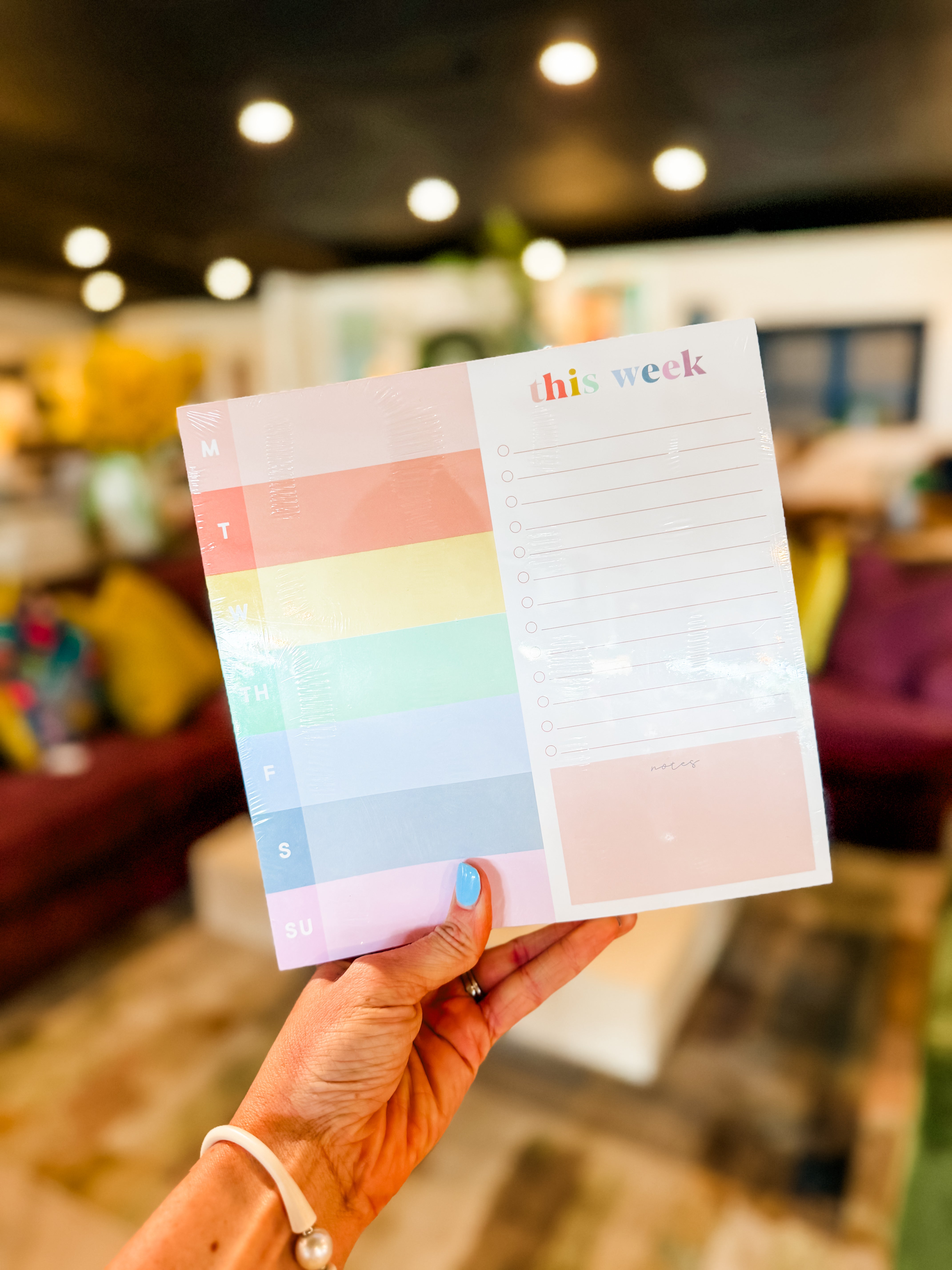 Spring Scallop Weekly Notepad