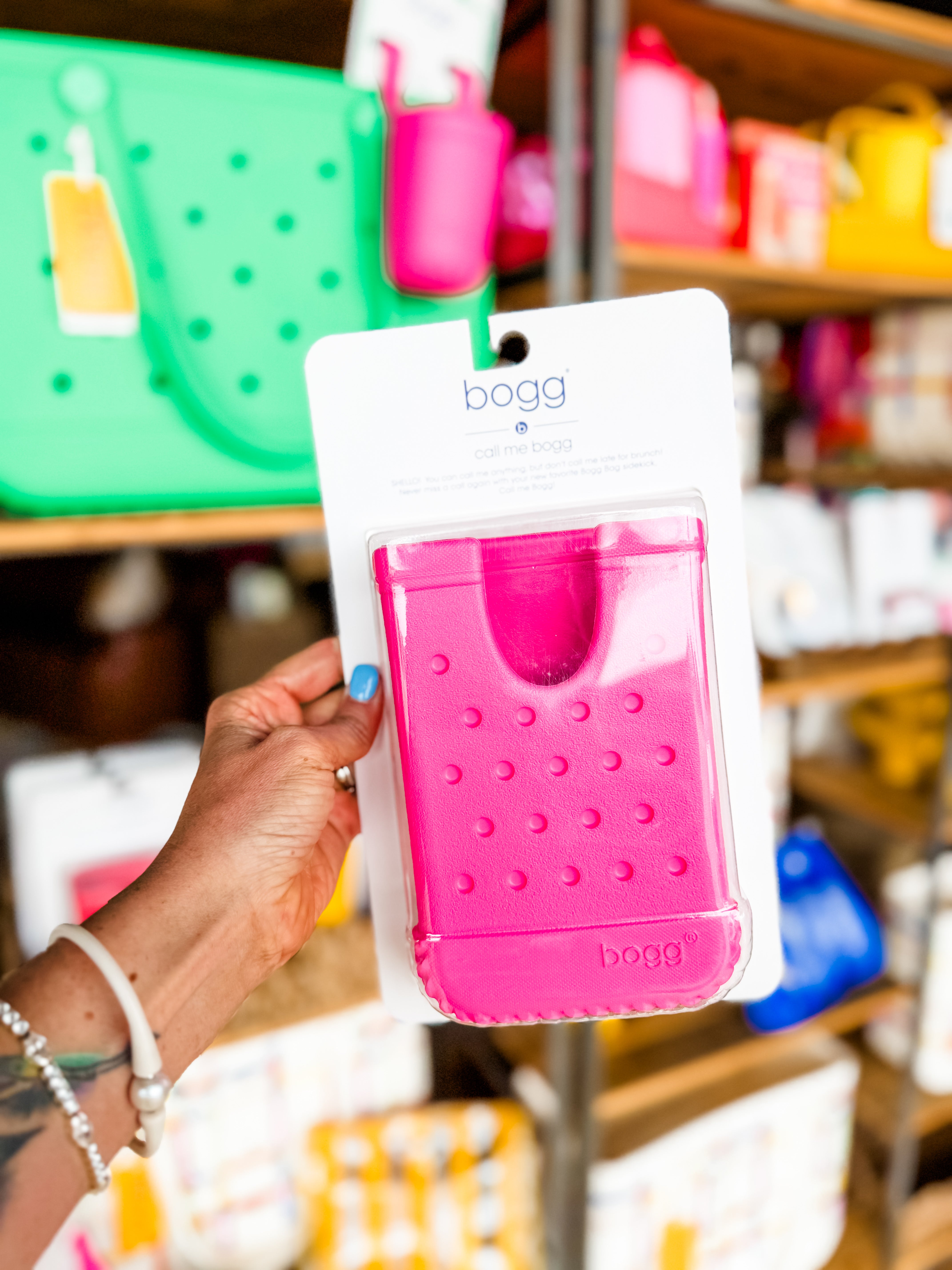 Call Me Bogg Phone Holder- Haute Pink