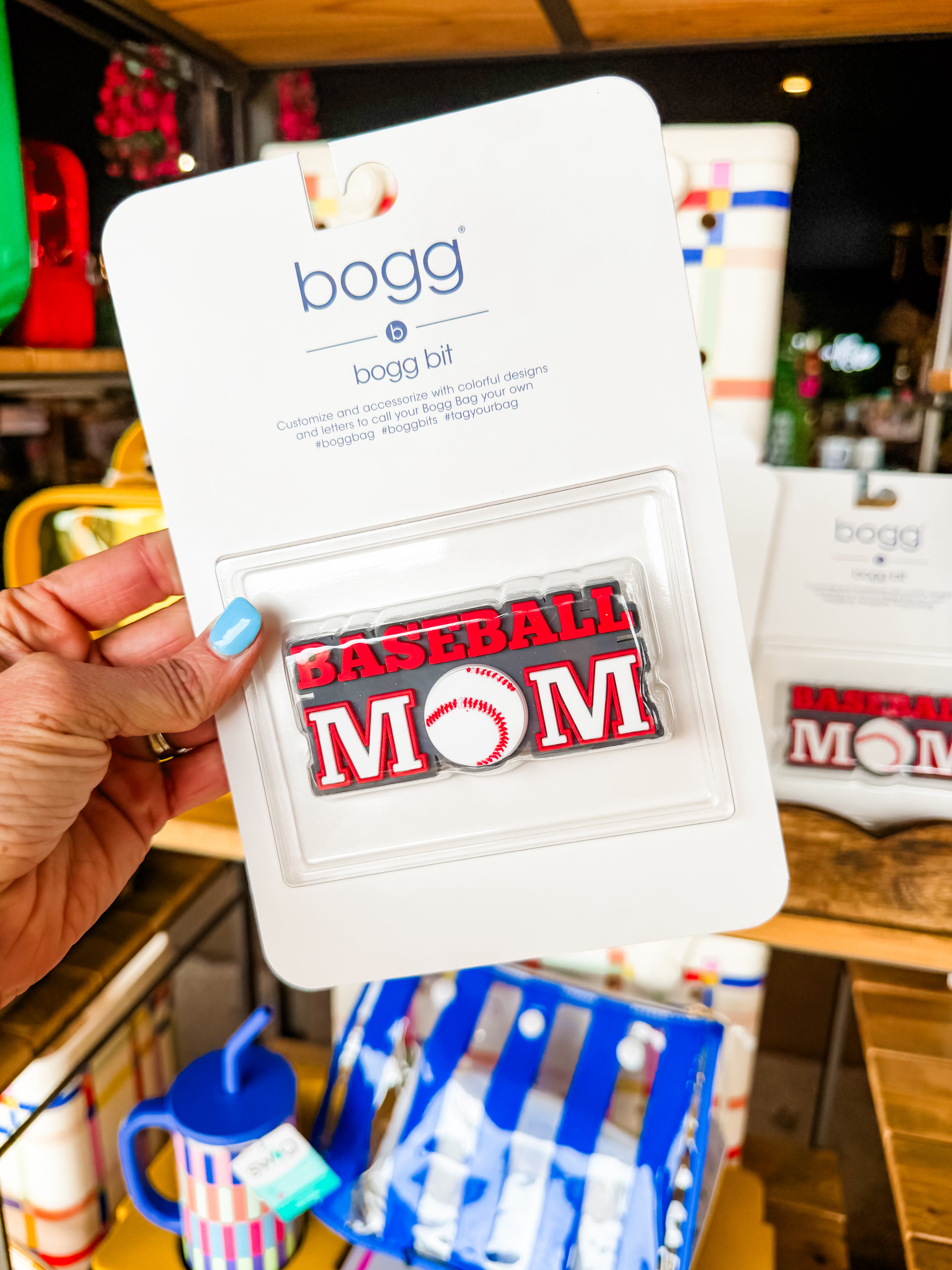 Bogg Decorative Bit- Baseball Mom