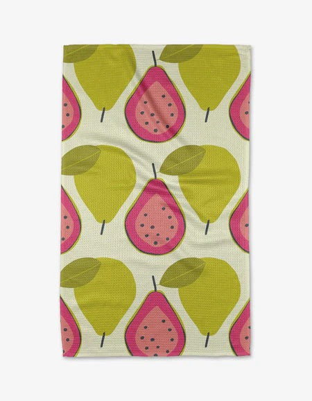 Geometry Tea Towel- Guava Groove