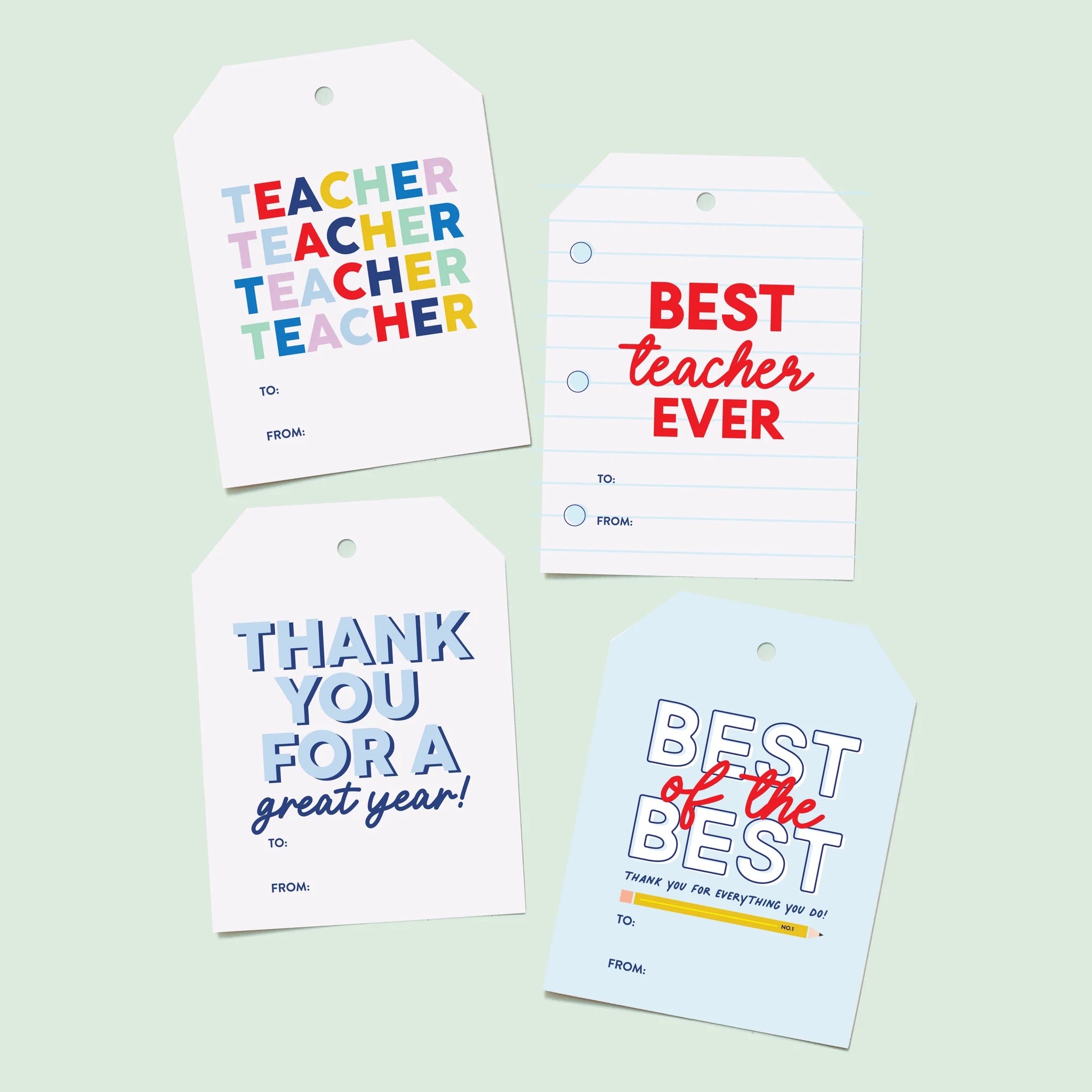 Mini Bag Of Tags - Teacher