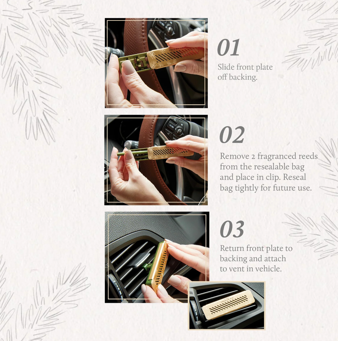 Frasier Fir Car Diffuser Kit