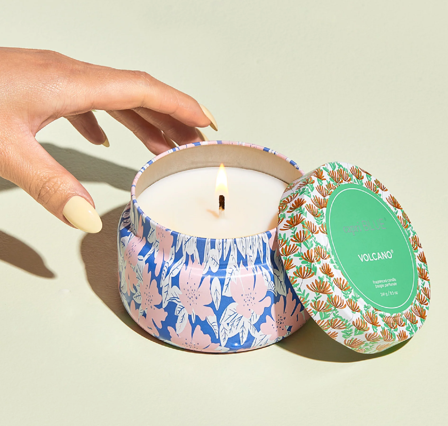 Volcano Pattern Play Travel Tin Candle