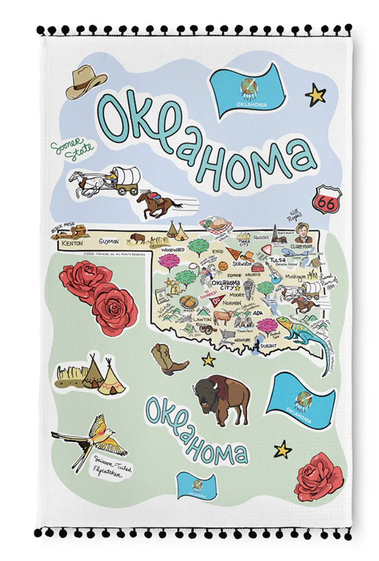 Swig Cotton Towel - Oklahoma