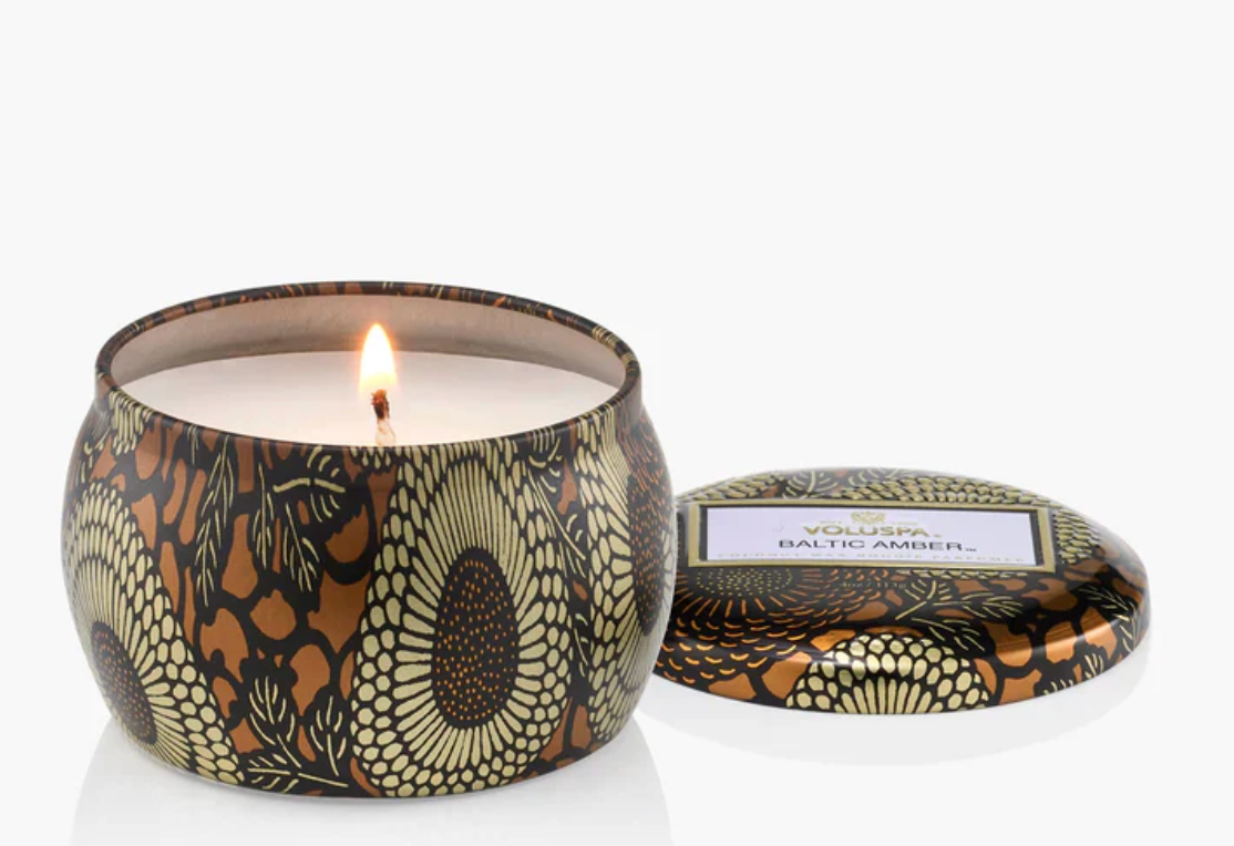 Voluspa Baltic Amber Mini Tin Candle