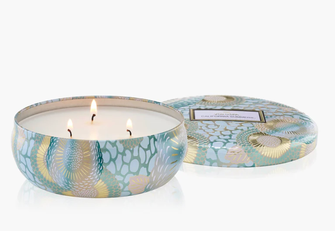 Voluspa California Summers- 3 Wick Tin Candle
