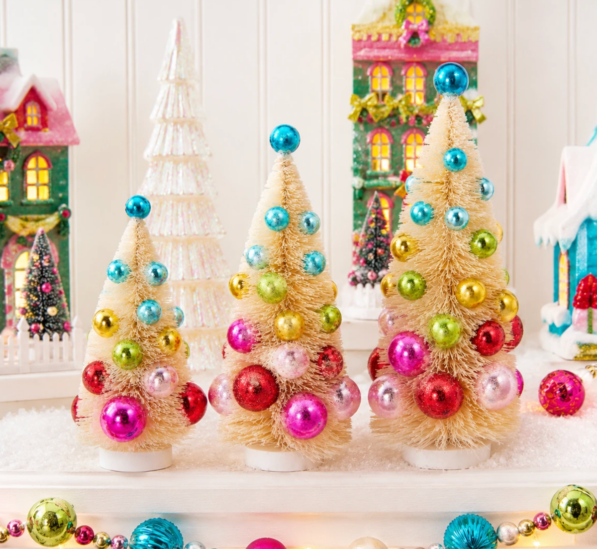 Decorated Bottle Brush Tree