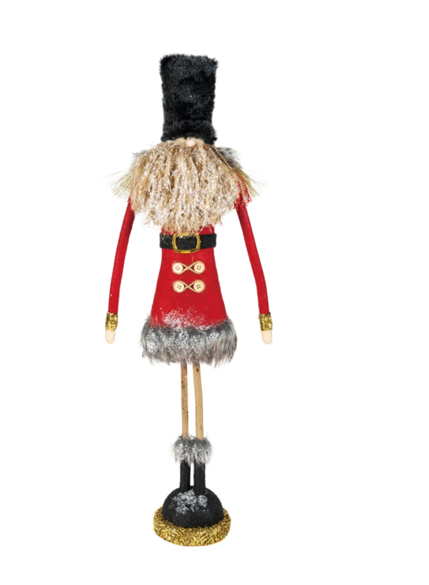Soldier with Faux Fur and Twig Legs