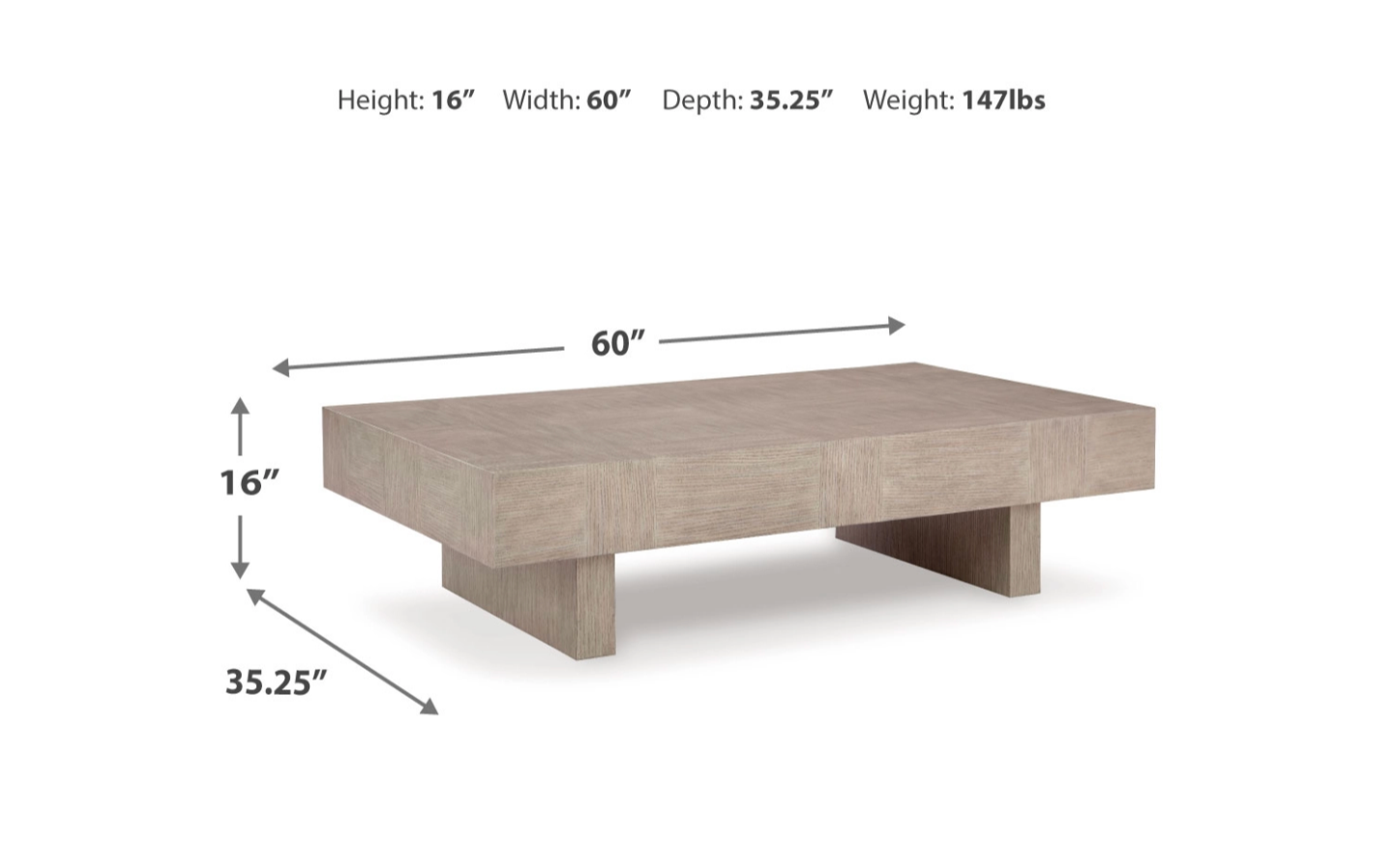 Jorlaina Square Cocktail Table