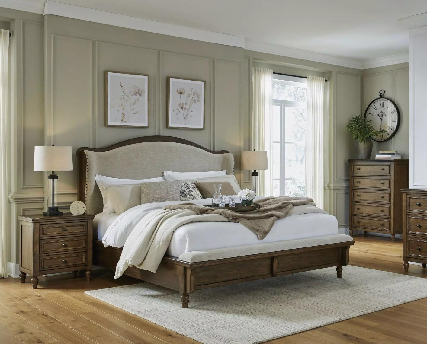 Sturlayne King Upholstered Panel Bed