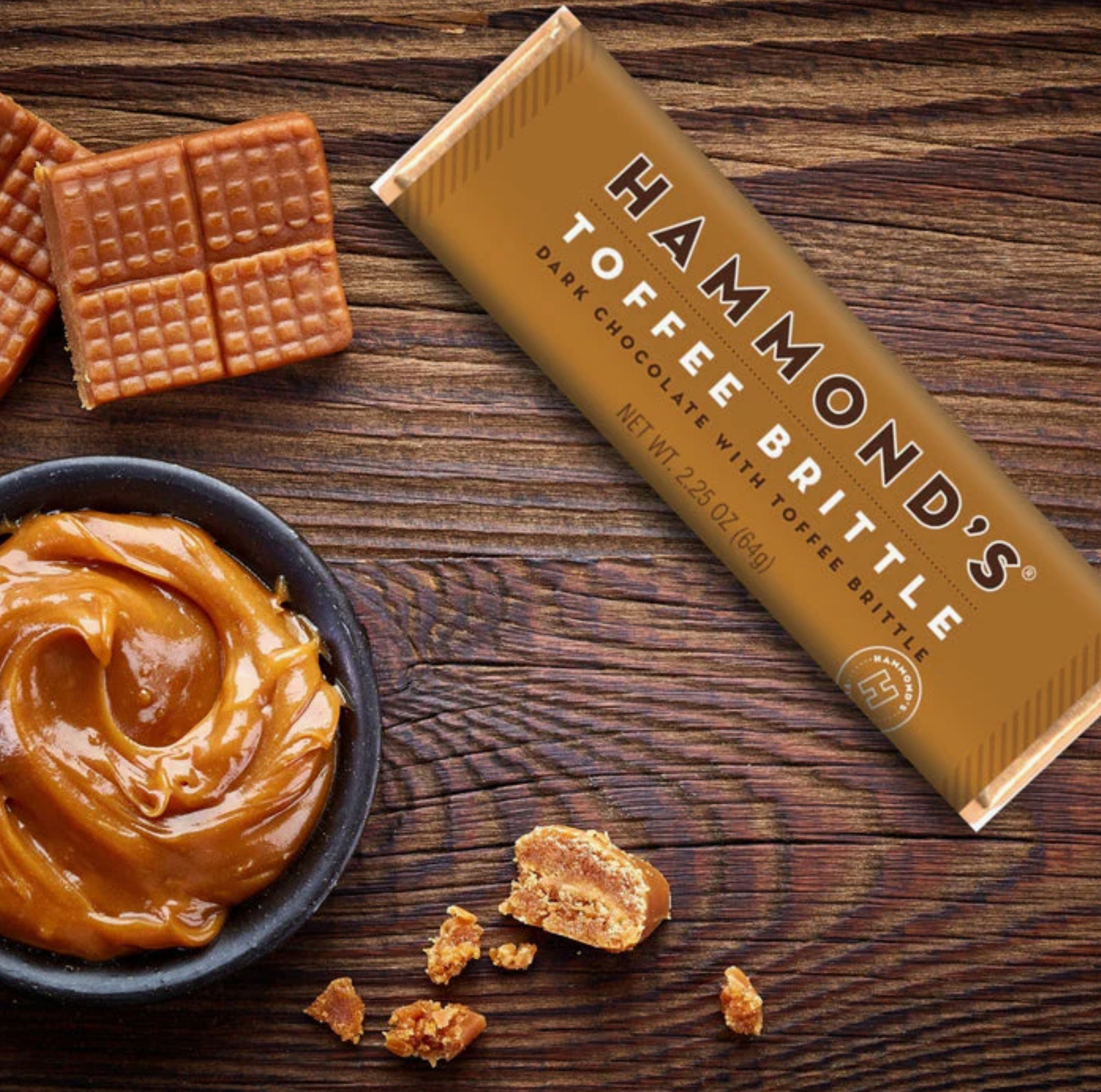 Hammond’s Toffee Brittle Dark Chocolate Bar