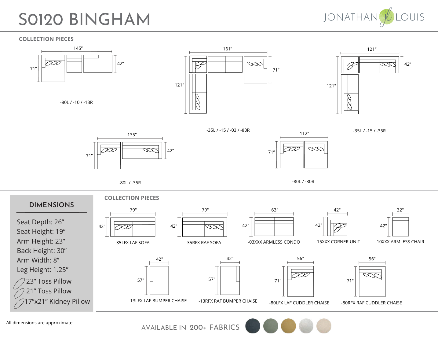 Bingham Sectional with Chaise