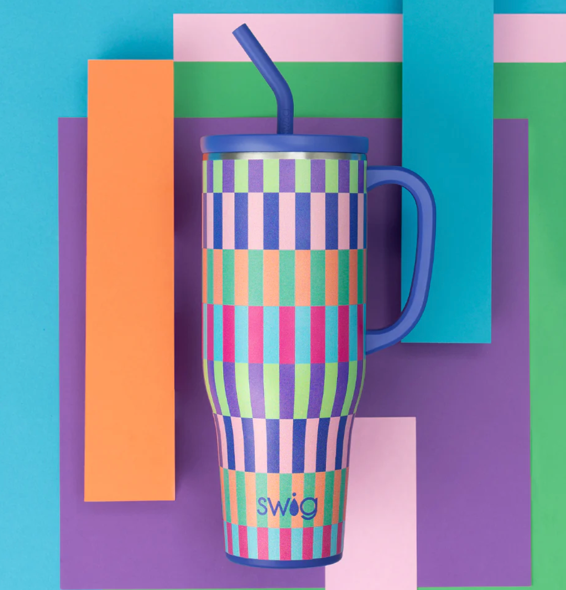 Swig Life Mega Mug 40oz - Brite Stripes