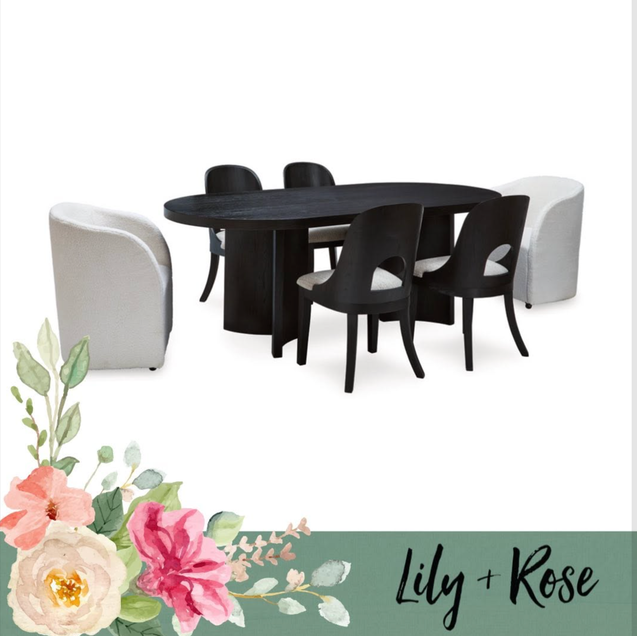 Rowanbeck Dining Table and 6 Chairs