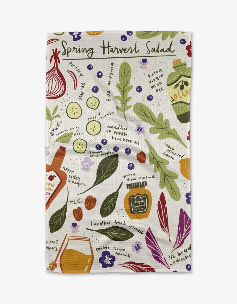 Geometry Tea Towel - Spring Harvest Salad