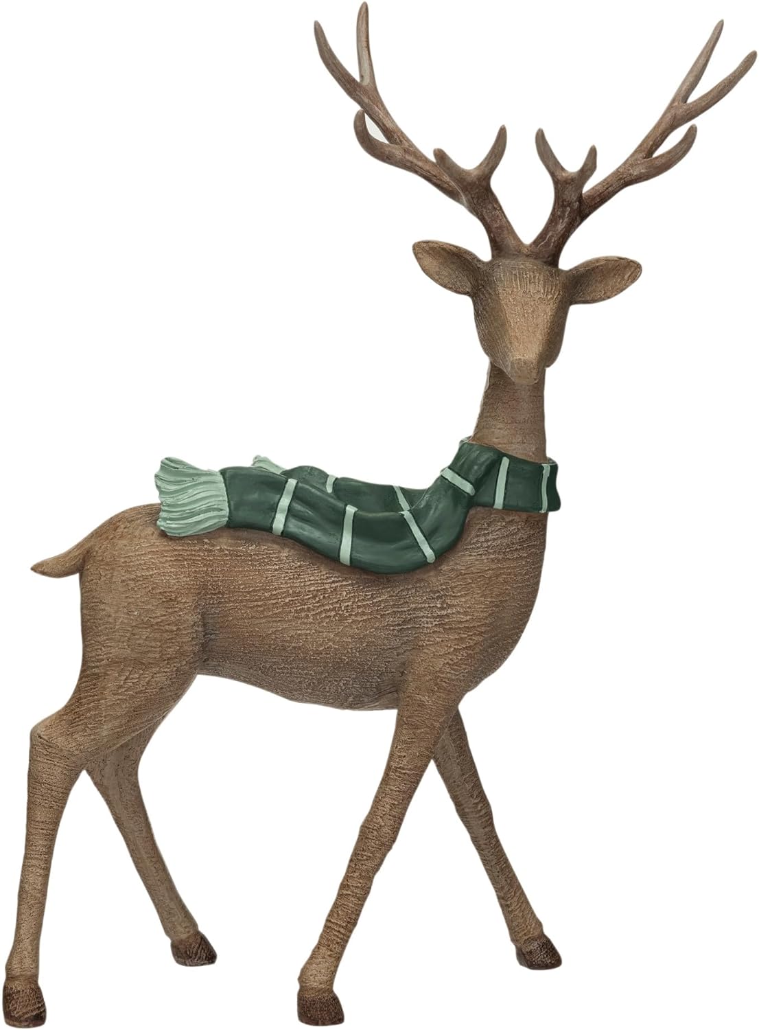 Standing Deer W Green Scarf