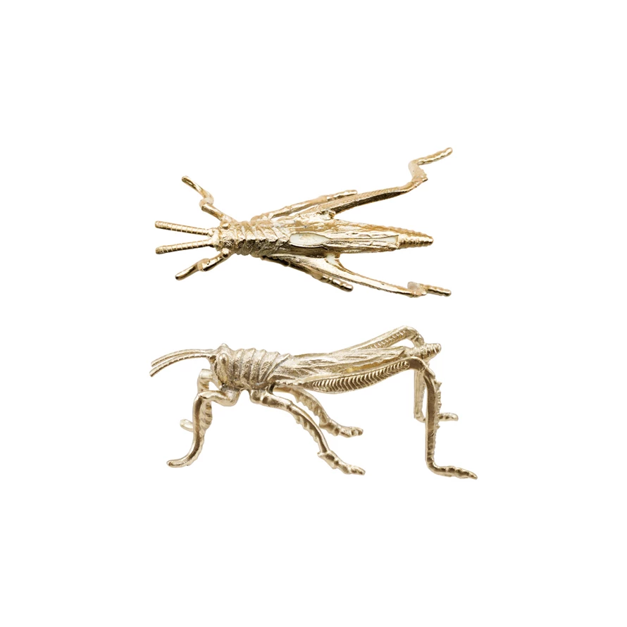 Pewter Gold Grasshopper
