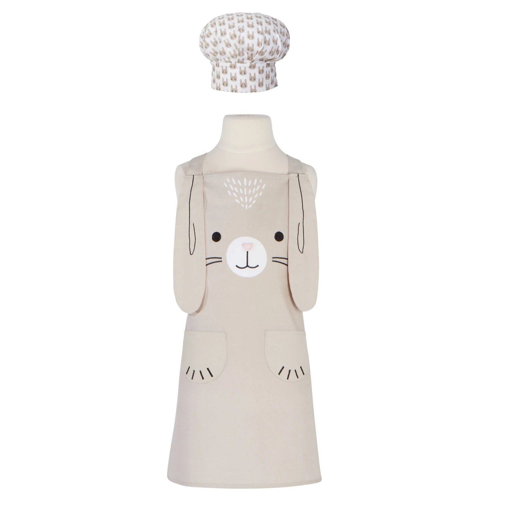 Bunny Daydream Kids Apron Amd Hat Set