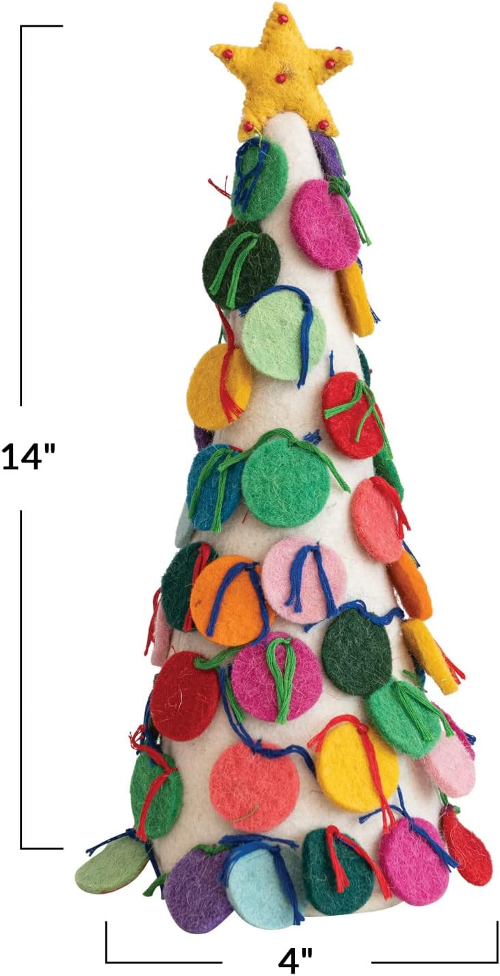 Felt Christmas Tree With Circles