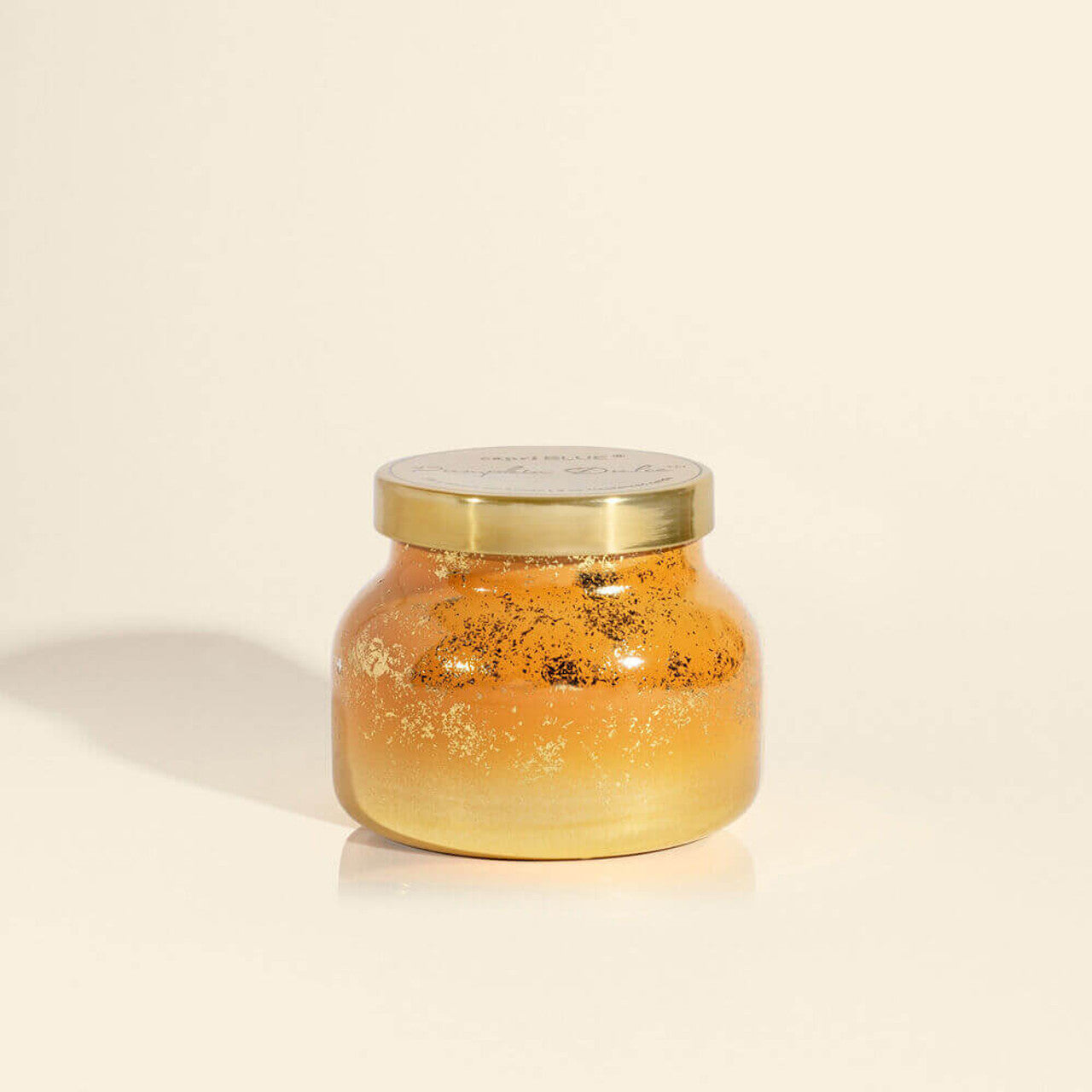 Capri BLUE Pumpkin Dulce Glimmer Jar Candle 8oz.