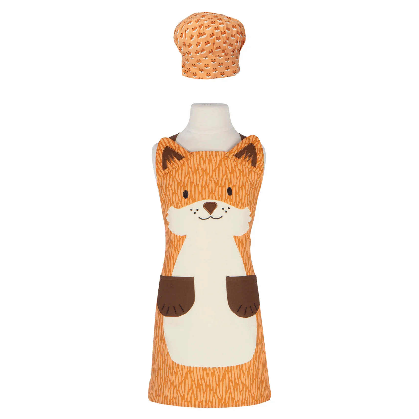Fox Daydream Kids Apron Amd Hat Set