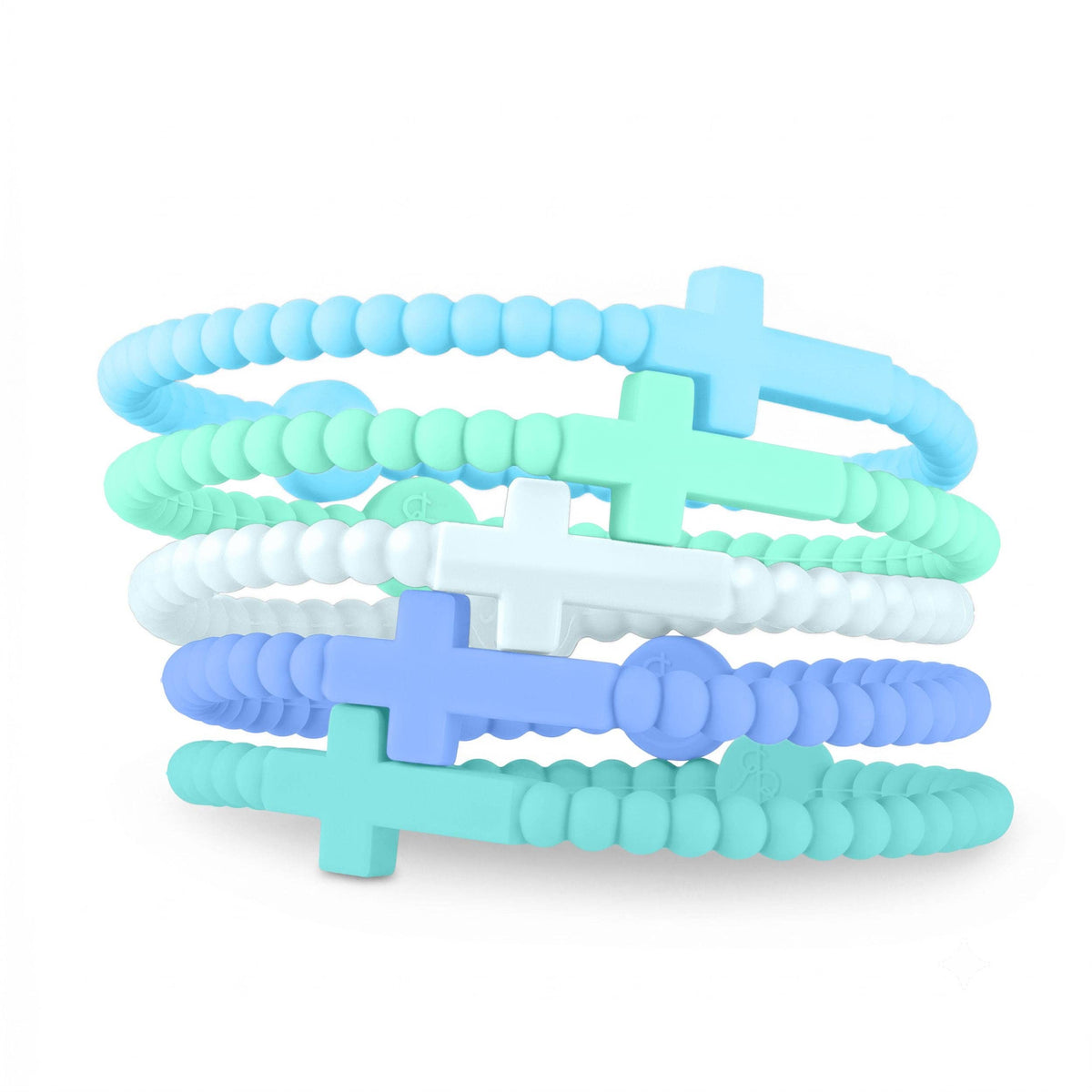 Jesus Bracelets - 5 Packs: Alloy, Medium