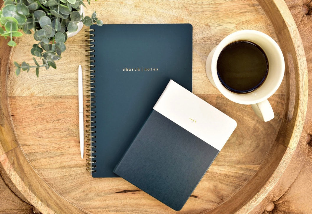 Church Notes Notebook - Navy