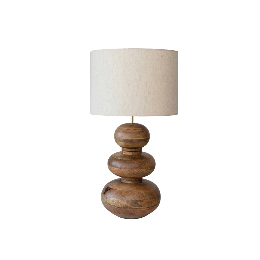 Mango Wood Table Lamp