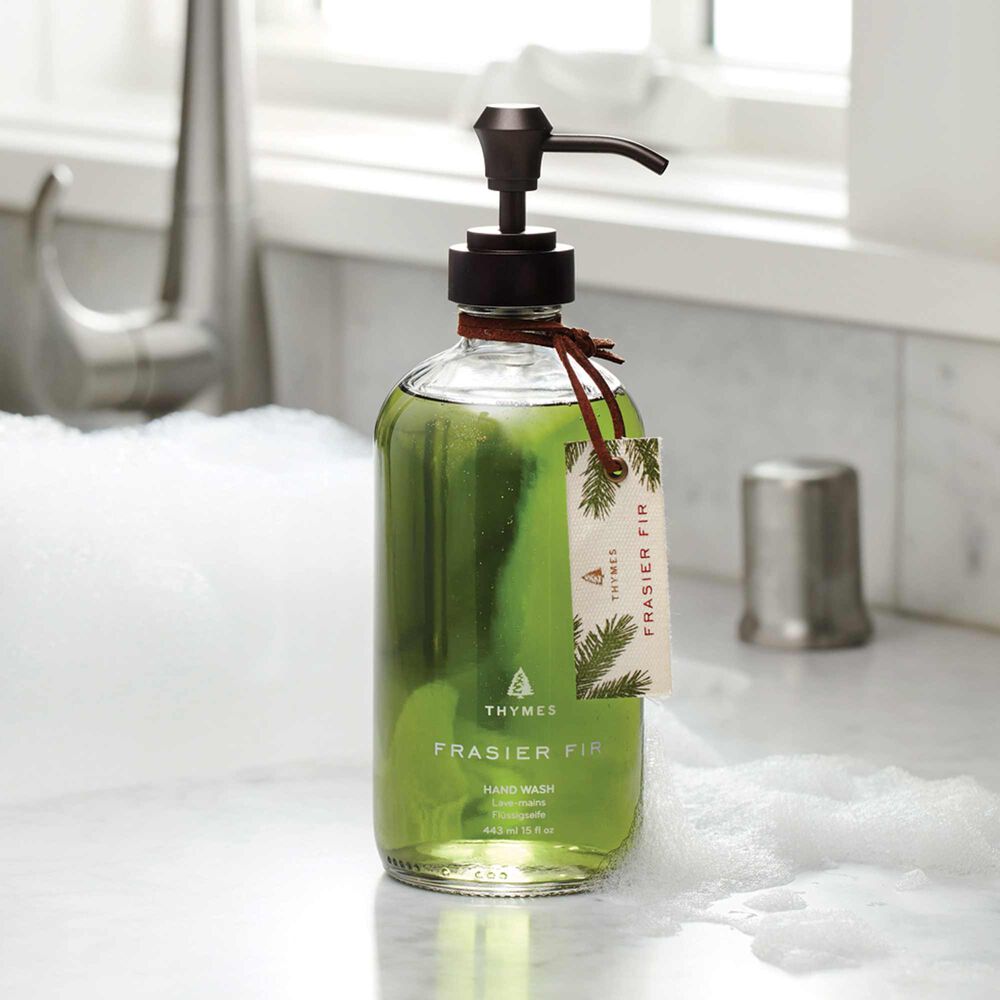 THYMES Frasier Fir Large Glass Handwash