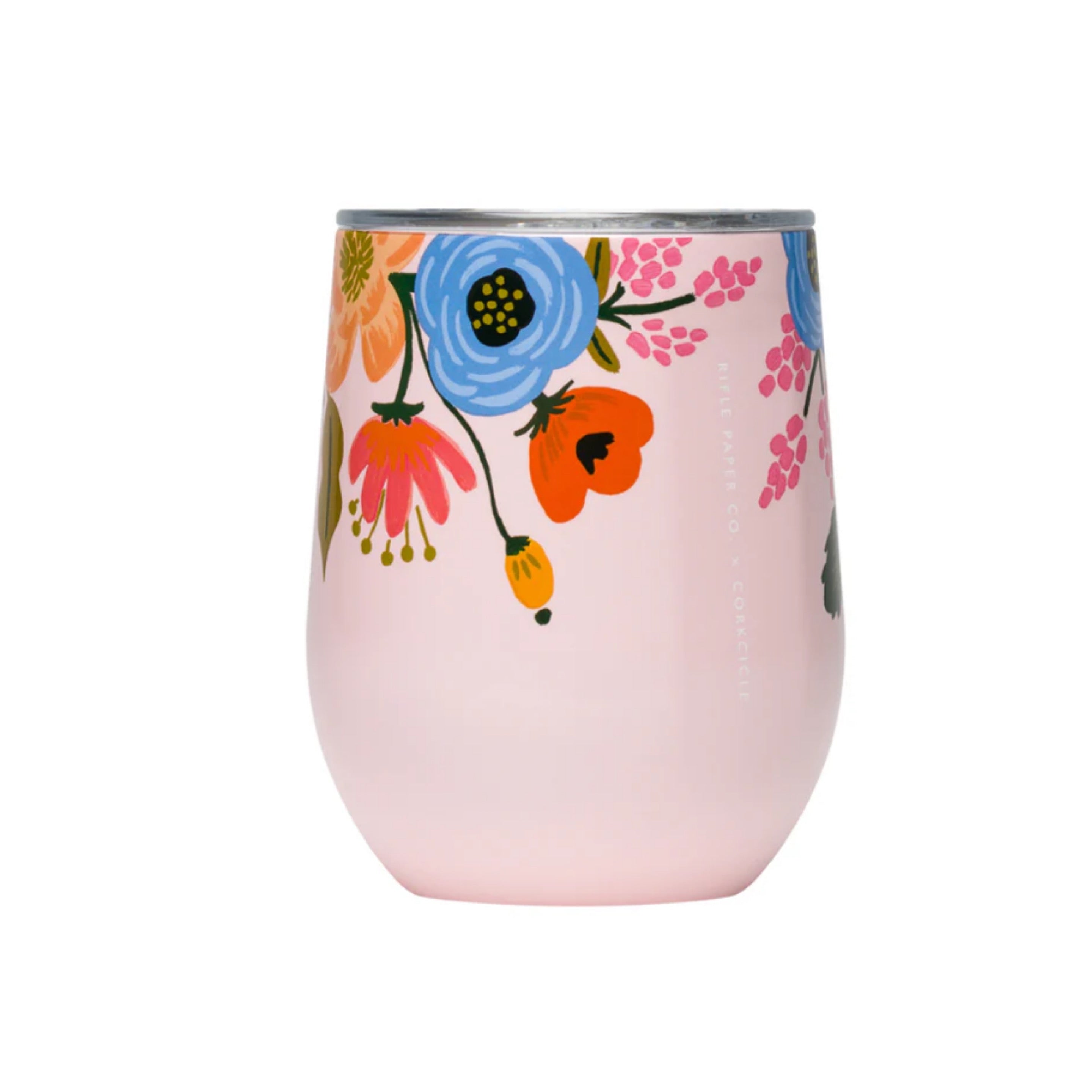 Corkcicle Stemless-Blush Lively Floral 24 oz