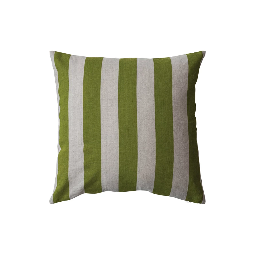 Cotton & Linen Striped Pillow