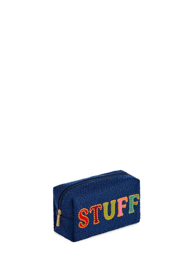 Mara "Stuff" Zip Pouch: Navy