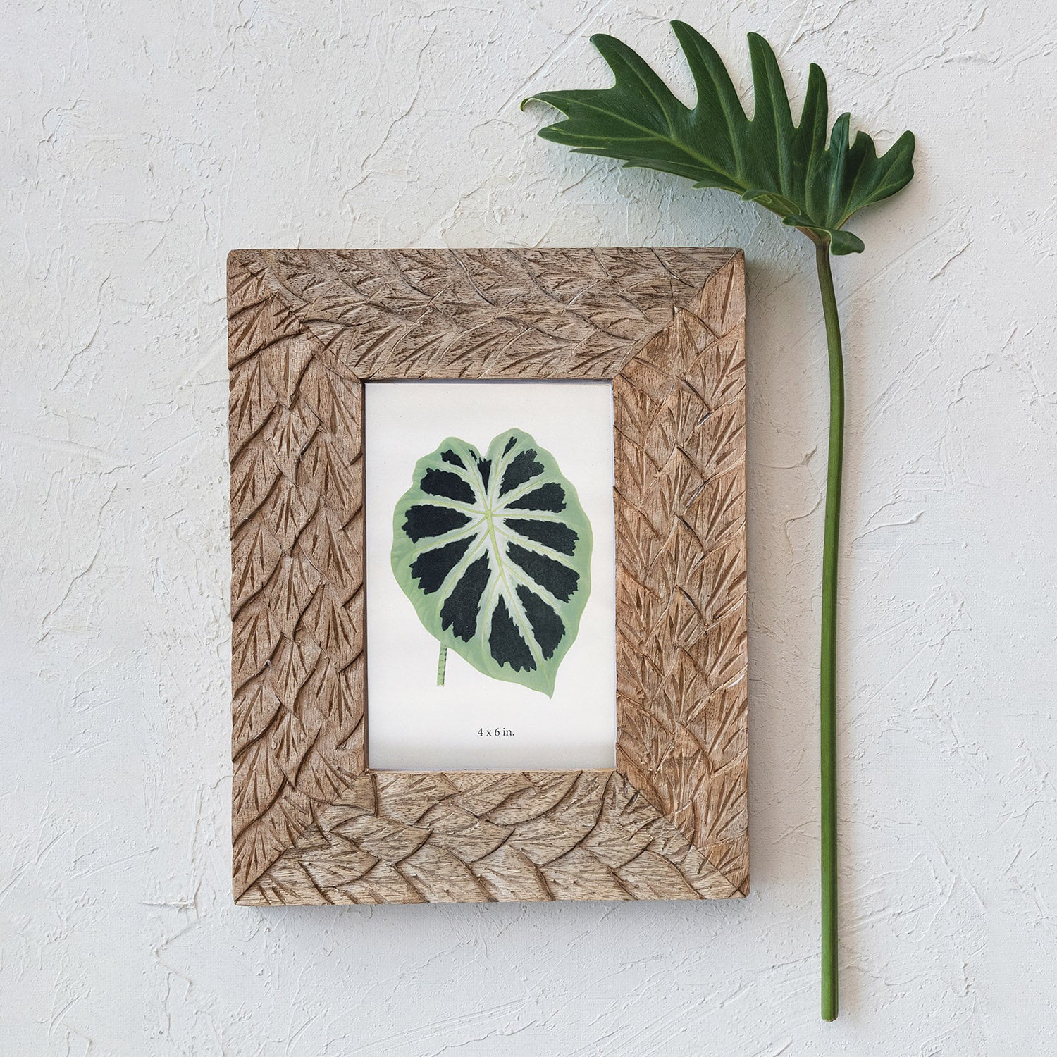 Carved Mango Wood Frame