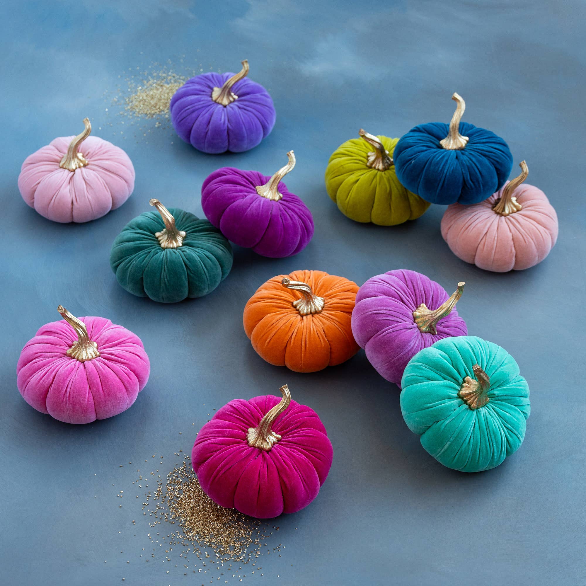 Glitterville Velvet Pumpkin