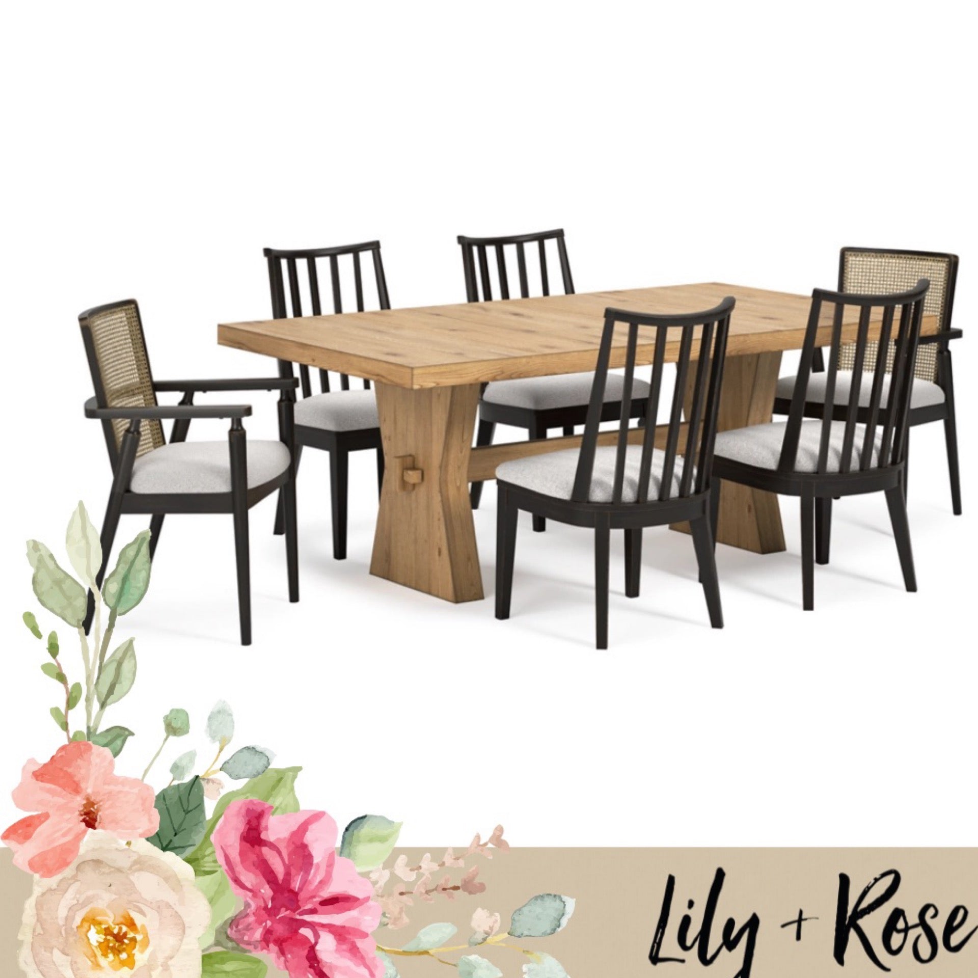 Galliden Table and 6 Chairs