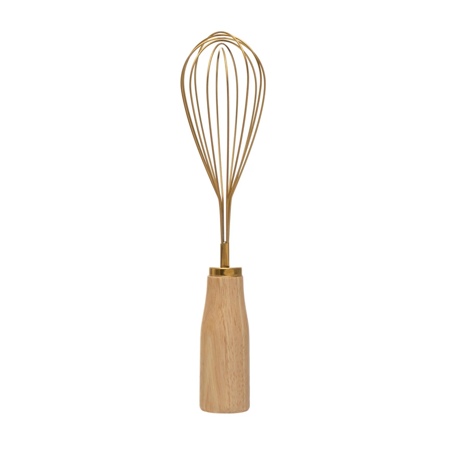 Stainless Steel Wisk W Wood Handle