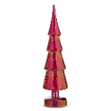 Red Iridescent Lighted Glass Tree (3 sizes)