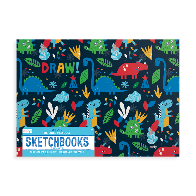 Dino Days Sketch Pad Duo