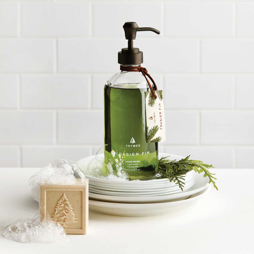 THYMES Frasier Fir Large Glass Handwash