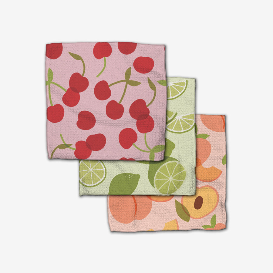 Geometry Dishcloth - Fun Fruit