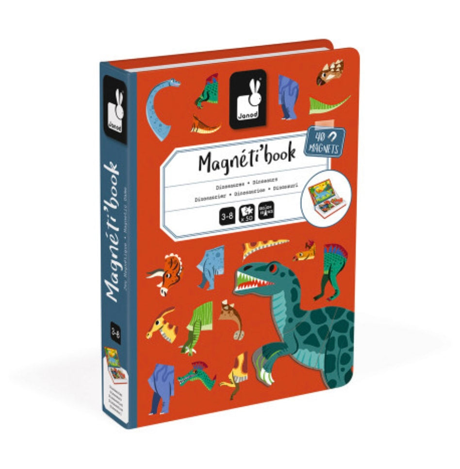 Janod Magneti Book Animal Theme 40-Piece Game in Green