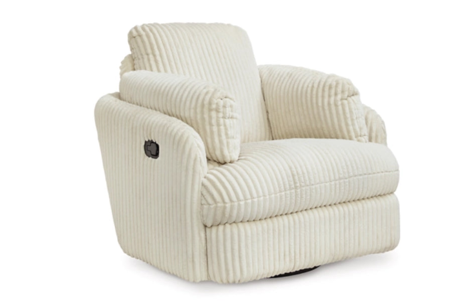 ASH Tie-Breaker Swivel Glider Recliner-Ivory